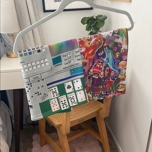 omighty Colorful Graphic 2000s 90s Print Mini Skirt Bundle (2)